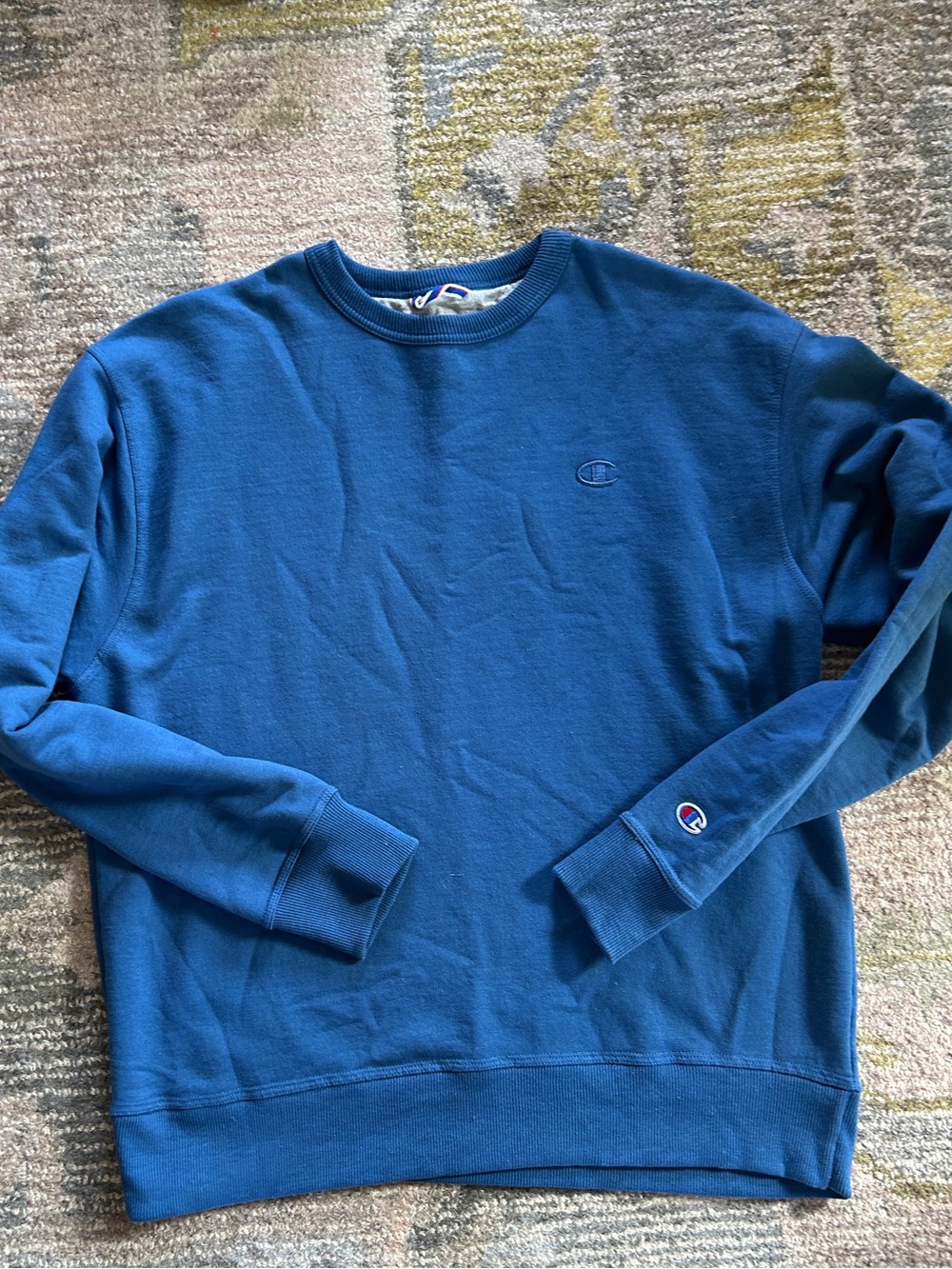 Champion Crewneck Sweatshirt - Blue  Large
